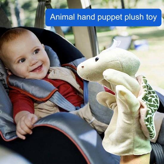 Animal Hand Puppet Super Soft Tear-Resistant Flannel Hand Puppet Storytelling Preschool Role Play Toy for Home