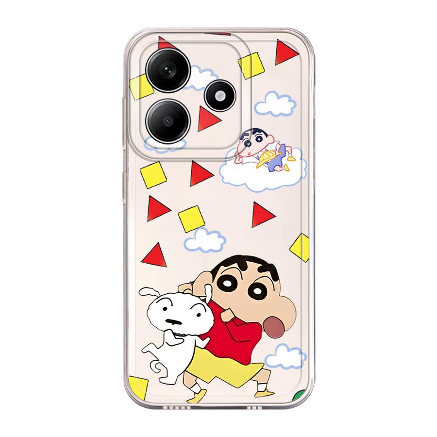 Frog Crayon Shin Chan Soft Phone Cover Case for Xiaomi Redmi Note 14 Pro Plus Note 13 A4 9 10 14C 10S 12 11S 11 13C 12S