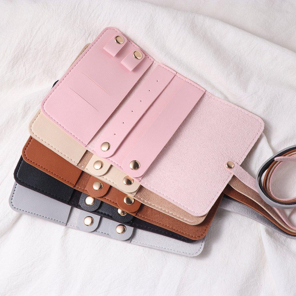 Foldable Jewelry Organizer Roll Lightweight Jewellery Roll Packing Pouches for Necklaces Women