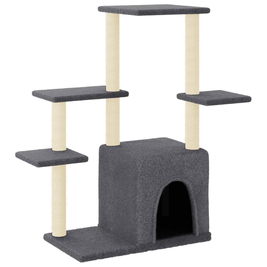 Scratching Post with Sisal Scratching Posts Dark Grey 97.5 cm