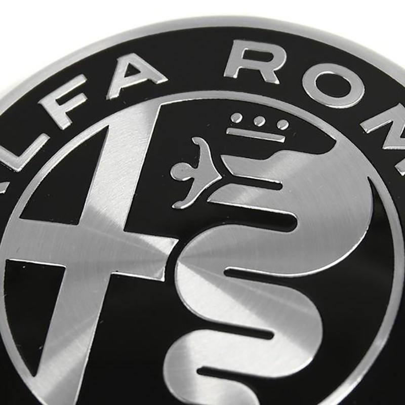 4pcs Car Cap LOGO center cap Alfa Romeo Giulia Stelvio tonale Emblem Hubcap decoration modification accessories