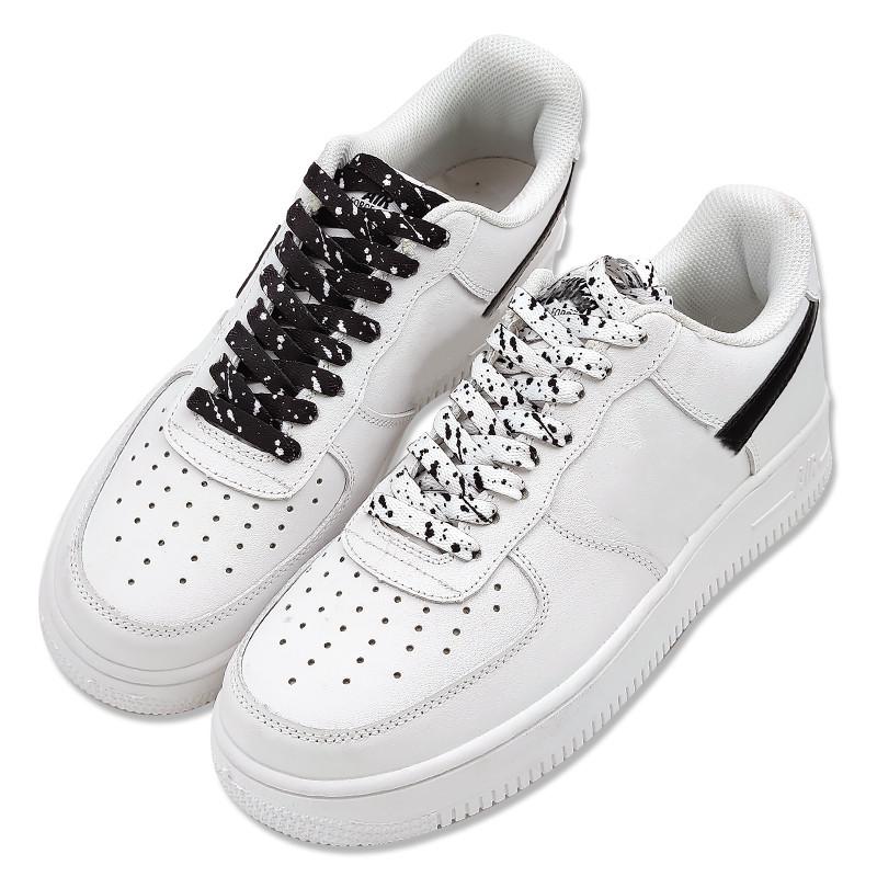 Flat Shoelace Rainbow Shoelaces for Shoes Ink Splatter Print Colorful Shiny Shoe Laces Women Sneakers Shoestrings Accessories