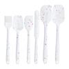 6pcs Silicone Spatula Grilling Tools Cream Baking Spatula Cheese Spreader Cake Cream Spatulas Basting Brush Bbq Cooking Spatula