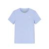 Comfortable Simple Versatile Letter Round Neck Thin Short Sleeve T-Shirt Women Tops Twilight-Ice-Blue 162527132-2