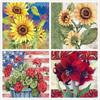 5D алмазная живопись маслом цветок вышивка крестиком набор полная алмазная мозаика Подсолнух Рождественский подарок украшение дома