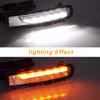 DRL For Ford Edge Everest 2011 2012 2013 2014 LED Daytime Running Lights Car Fog Lamp White Yellow Turn Signal Car Accessories