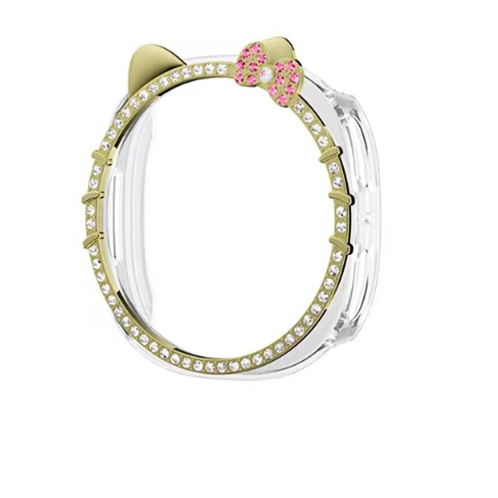 Чехол для Samsung Galaxy Watch 8 40 мм 44 мм Милый КОТЕНОК КИТТИ Алмазный Защитный Чехол Аксессуары для женщины Samsung watch8