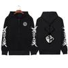 Skull Berserk Zip Up Hoodie Manga Graphic Print Zipper Sweatshirts Men Unisex Long Sleeves Fleece Hooded Streetwear Coats