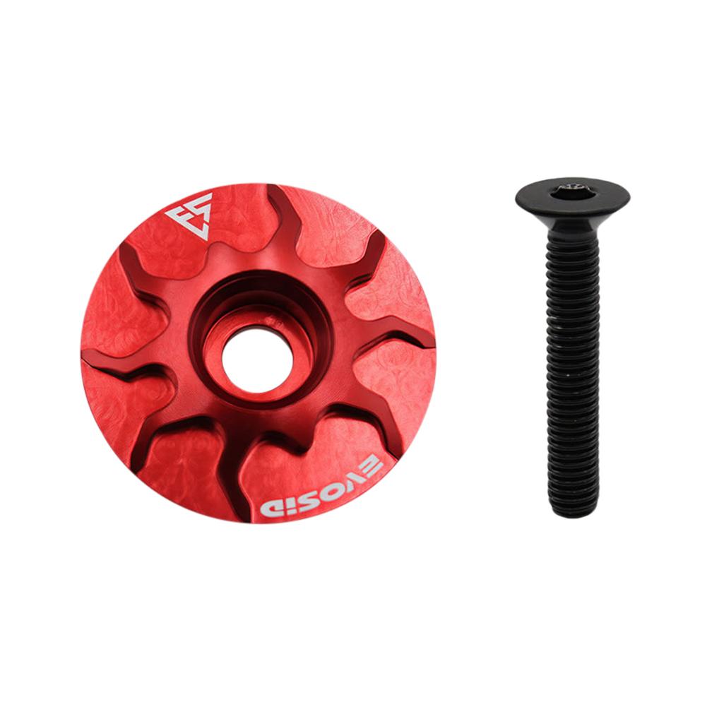 Bicycle Headset Cap MTB Road Bike Stem Headset Top Cap Cover with Screw Bicycle Stem Top Cap Bike Stem Cover