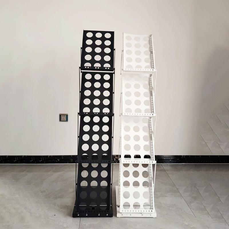 Портативный держатель для брошюр с прочной железной конструкцией, быстрая установка для торговых выставок и конференций