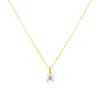 Prestige.J Solitaire Veil Pendant(18k necklace+14k pendant 2piece)