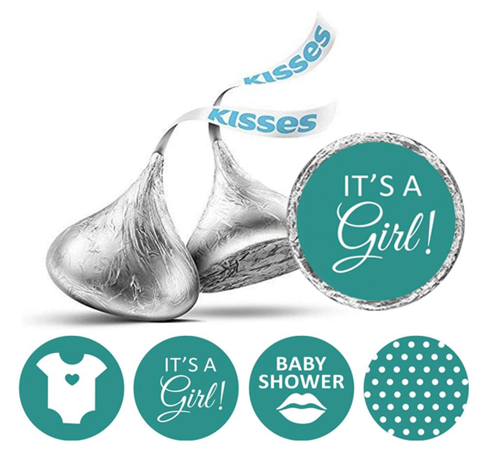 Сувенир Darling Souvenir arling 190 шт. Наклейки It's A Girl Поцелуи Праздничный подарок Конфеты