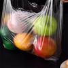 100pcs Food Grade Bag With Handle Food Packaging Bag For Supermarket Store Grocery ,20*30,