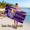 Anderlecht FC logo Design Beach Towel Custom Text Large Towel for Beach Vacation