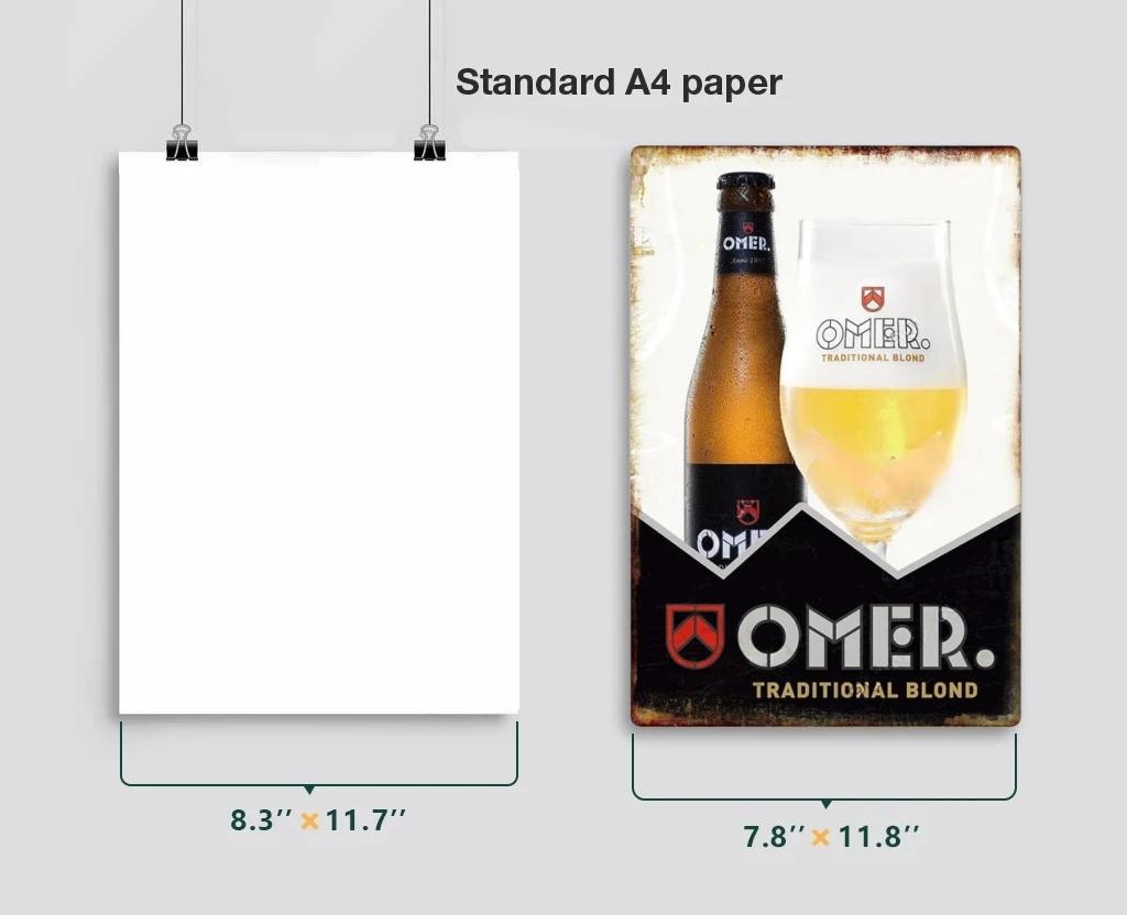 Винтажная вывеска пивного бренда Металлическая жестяная табличка Металлический постер Декоративная табличка Домашний декор Мужская пещера Бар Паб Мастерская Настенное украшение