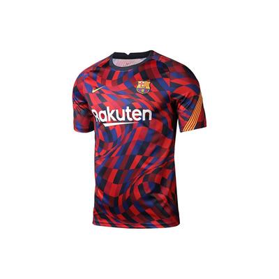 Nike Футбольная футболка FC Barcelona 2020/21 Красно-синяя Предматчевая CD5812-658