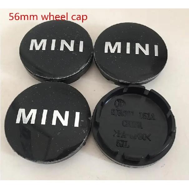 4pcs 56mm 60mm forMINI Car emblem Wheel hub Center Cap Badge covers sticker Decal Styling accessories