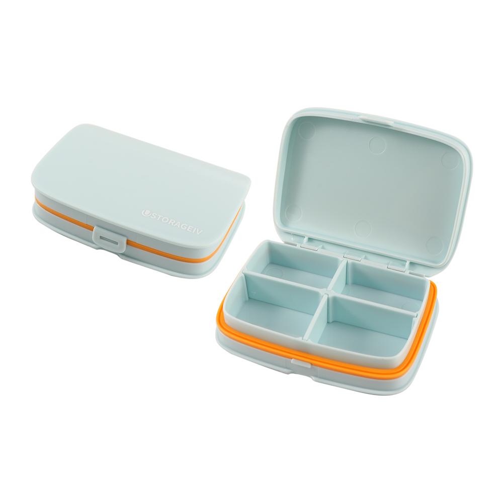 Portable Convenient Candy Box Pill Box Weekly 4/6 Grid Storage Box Pill Case 7 day Pill Box Medicine Tablet Dispenser