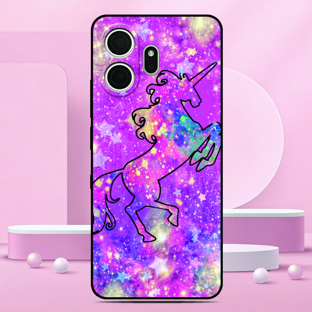 Colorful Pattern Phone Case For TCL NxtPaper 70 Pro 5G Painted TPU Black Back Cover Soft Silicone Funda Screen Protector Film