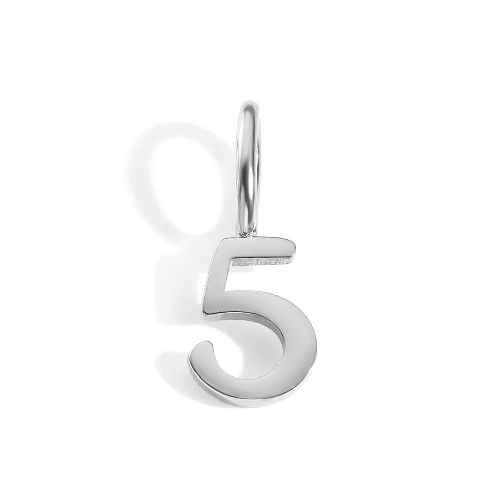 eManco Stainless Steel Number Charms Minimalist Style Numerical Elements Making DIY Necklaces Bracelets Jewelry