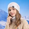 Cold Proof Women Warm Knitted Hat Neck Warmer Winter Hat Mask Scarf Autumn