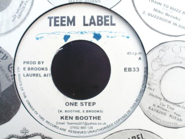 7inch Record KEN BOOTHE - One Step EB33 Teem Label 2012 UK Reggae, Ska & Dub Used