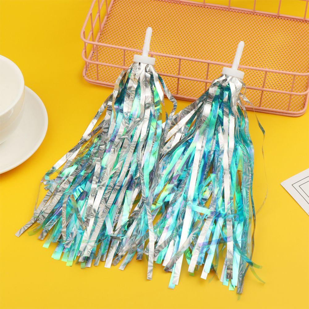 2pcs Cycling Tricycle Handlebar Tassels Colorful Kids Girls Boys Handlebar Streamers Tassels Cycling Accessories