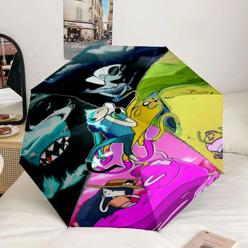Yellow dog Adventure In Space Umbrella 8-Frame for Travel, camping, Casual Lightweight Portable Umbrella, Essential for every family Holidays Gift