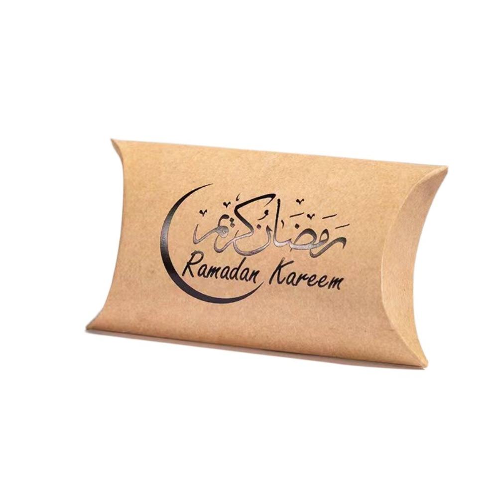 10 шт. Дизайн полумесяца Подарки на Рамадан Упаковка Ид Мубарак Мешок для конфет Исламские Мусульмане Вечеринка