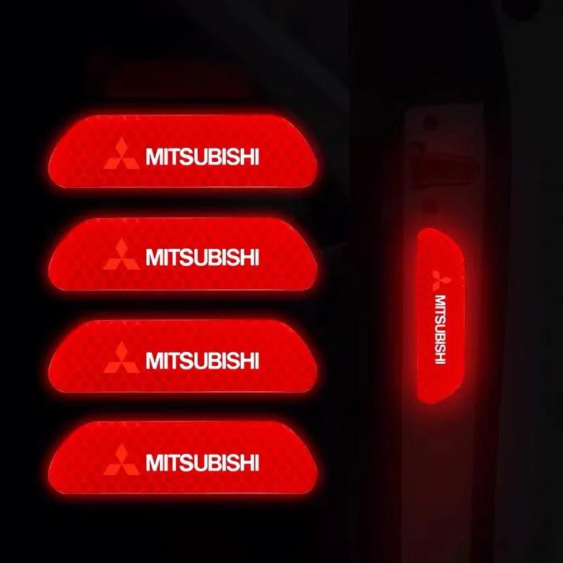 Наклейка на дверь автомобиля Предупреждение о безопасности Светоотражающая отметка Для Mitsubishi Asx Lancer Outlander Pajero Ralliart