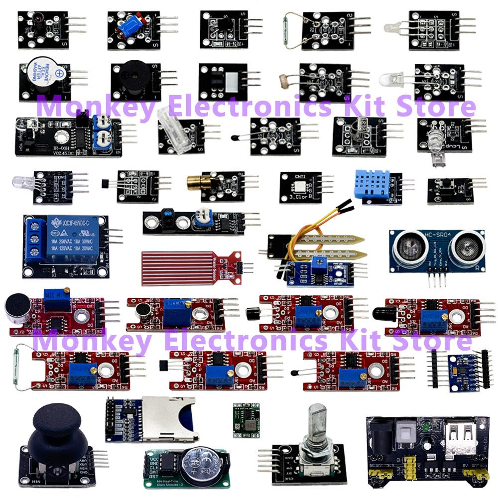 Стартовый набор из 11 видов сенсорных модулей в 1 для Arduino Raspberry Pi, Лучше, чем набор из 17 видов в 1, С коробкой, DIY НАБОР R1 MEGA1161