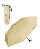 Зонт IZA для защиты от солнца и дождя, ветроустойчивый, бежевый, с защитой от УФ-излучения, складной, 55 см, из ДПК. Мужская [Ветрозащита] [100% затенение, 100% защита,