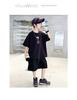 Boys' summer outfit set 2026 new item, mid size children's summer boys' thin short sleeved children's cool and fashionable top trend