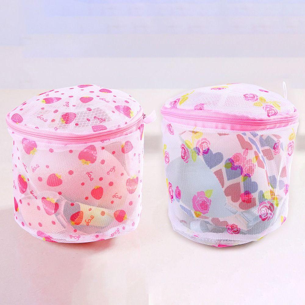 Folding Bra Laundry Bag Anti-deformation Bra Machine Wash Bag Creative Bra Mesh Bag  Home