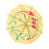 20pcs Handle Bar Cocktail Decor Mixed Color Mini Umbrella Toothpicks Parasol Snack Cocktail