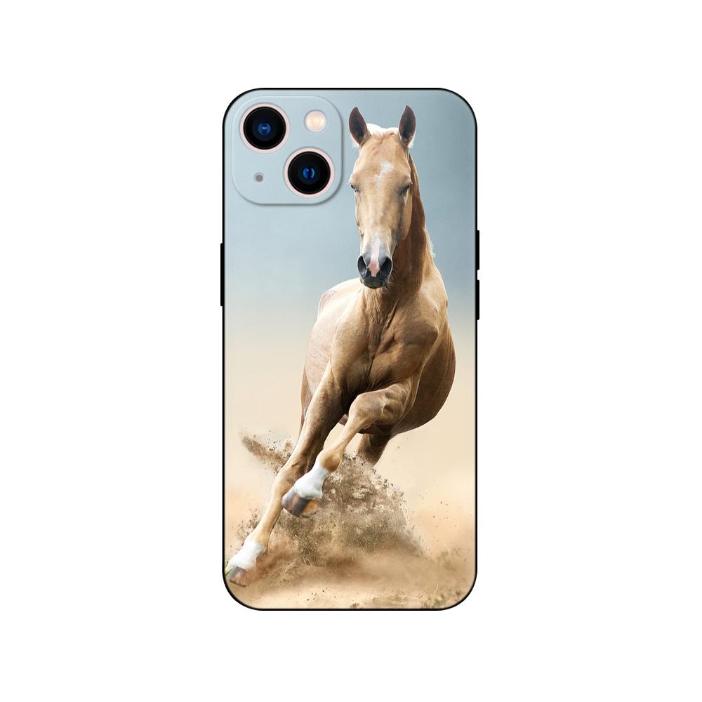 Черный чехол из ТПУ для Samsung Galaxy M53 M13 M62 A12 A22 A32 A42 A52 A72 4g 5g A20S, задняя крышка, чехол для бегущей лошади и животного