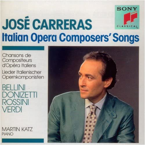 CD ГОНКИ (Хосе), КАТЦ (МАРТИН), КАР - Итальянский песенник CSCR8247 Sony Classical 1990 Япония ОбиКлассика Б/У