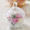 Свадебные принадлежности, прозрачное стекло, банка для конфет, хрустальная банка для хранения с крышкой, стаканчик для конфет, банка для конфет, кубик для конфет, банка для закусок