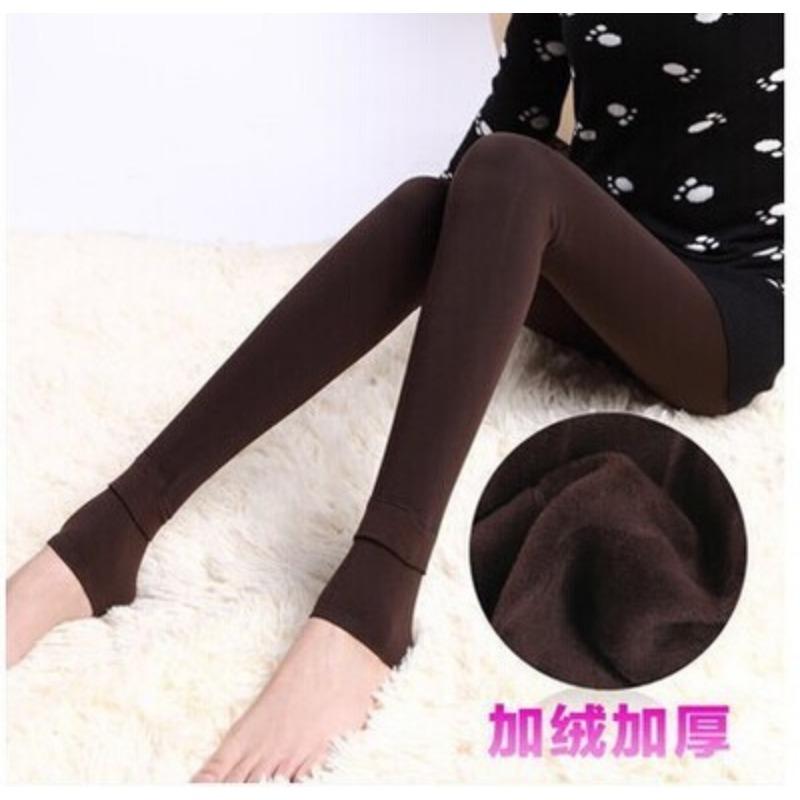 200g Autumn and Winter Women's Pearl Fleece Leggings Step On the Feet, Fleece Thickened and Warm, Seamless Outer Wear Integrated Pants Supply