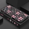 Чехол для iPhone 17 Pro Max Розовый бантик Цветочный узор ТПУ Силиконовый Мягкий чехол Для iPhone 16 Pro Max 15 14 13 12 11 16E Air