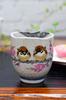Waza No Kura Stylish Kutani Ware Teacup with Sparrow Brand Japanese Made In Perfect As a Birthday 60th 70th 77th 80th 88th or 90th Birthday