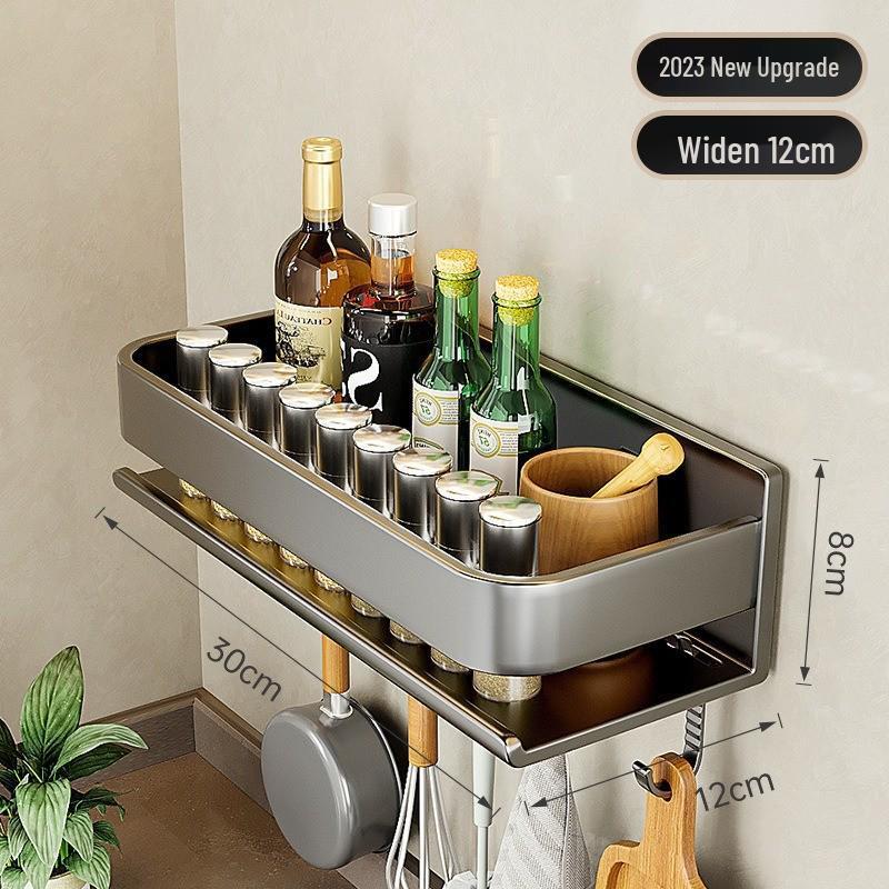 Настенная полка для специй Gao Wenhai без сверления - Кухонные полки для хранения