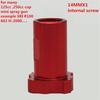 Red M14 X 1.0mm Internal Thread Adapter For Spray Gun Cup Pot Joints Connector