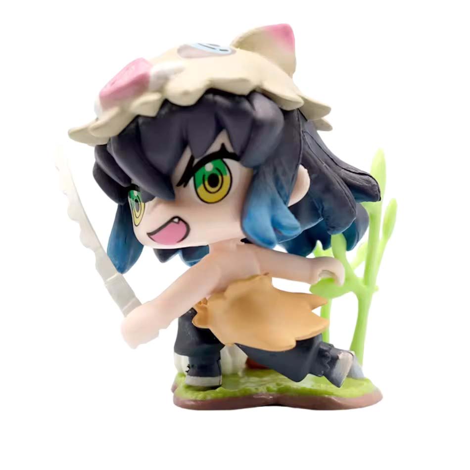 Продано 1-12 шт. Аниме Клинок, рассекающий демонов Модель Танджиро Камадо Незуко мультяшная фигурка ПВХ модель украшение детский Рождество Хэллоуин подарок