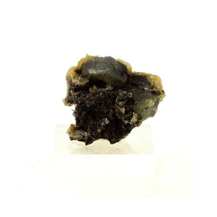 Pierres et Minéraux. Apatite + Muscovite. 38.40 ct. Panasqueira Mines, Covilhã, Portugal.