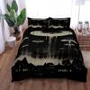 Spooky Ufo Halloween Duvet Cover Set King Queen Double Full Twin Single Size Bed Linen Set