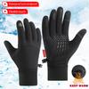 Autumn Winter Warm Men's Gloves Outdoor Cycling Sports Waterproof Touch Screen Glove for Men Women Plush Warm Slip-Proof Gloves