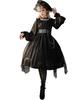 Milky Time Gothic Lolita Black and with Chiffon and Cosplay Costume for Women Dress, Red, Chains, (Small, Black)