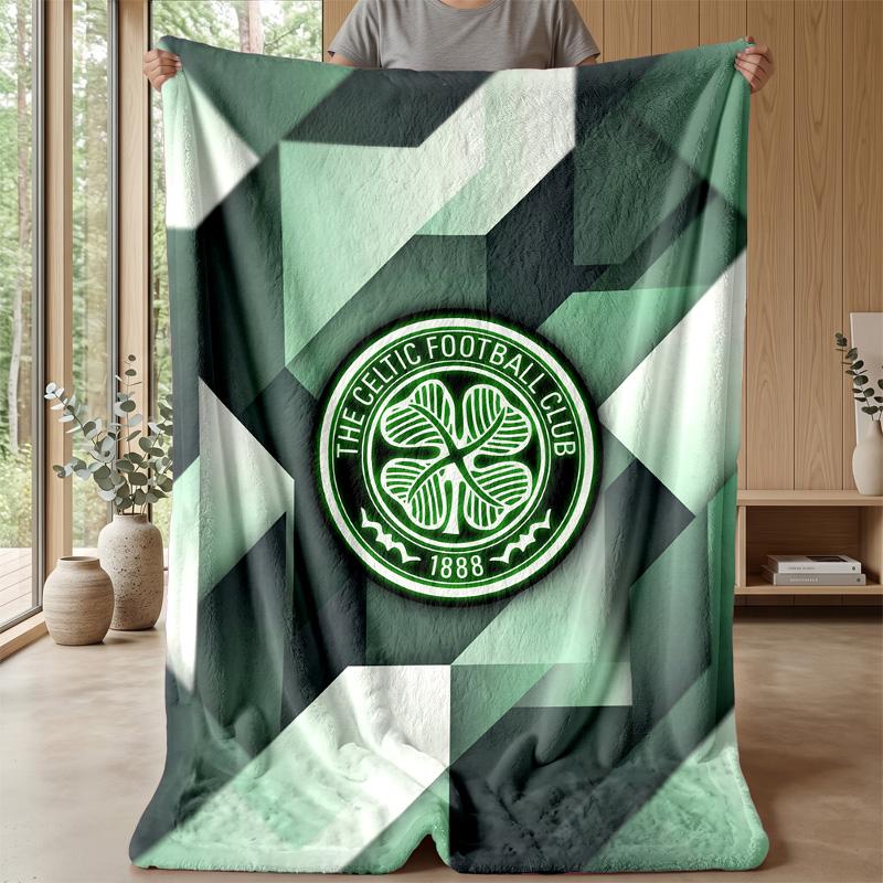 Celtic FC Soft Flannel Fleece Blanket Lightweight Cozy Warm Throw Blanket For Sofa Bed Home Decor