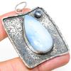 Натуральный Опал Оуайхи, Топаз Драгоценный Камень 925 Стерлинговое Серебро Подвеска 2.48" F1r08